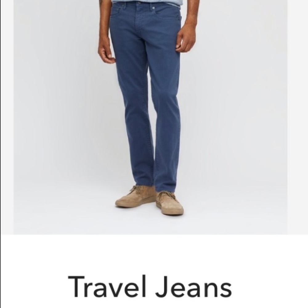 Travel Jeans, 32x30, Athletic Cut